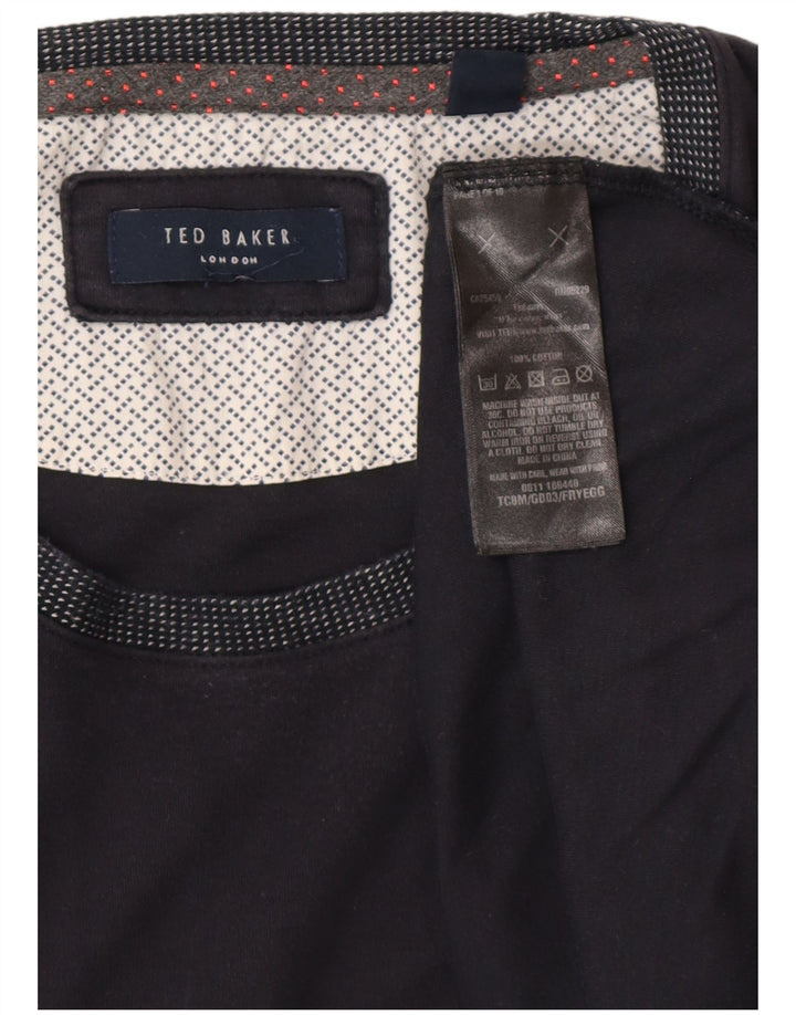 TED BAKER Ανδρικό T-Shirt Top 2XL Navy Blue Cotton
