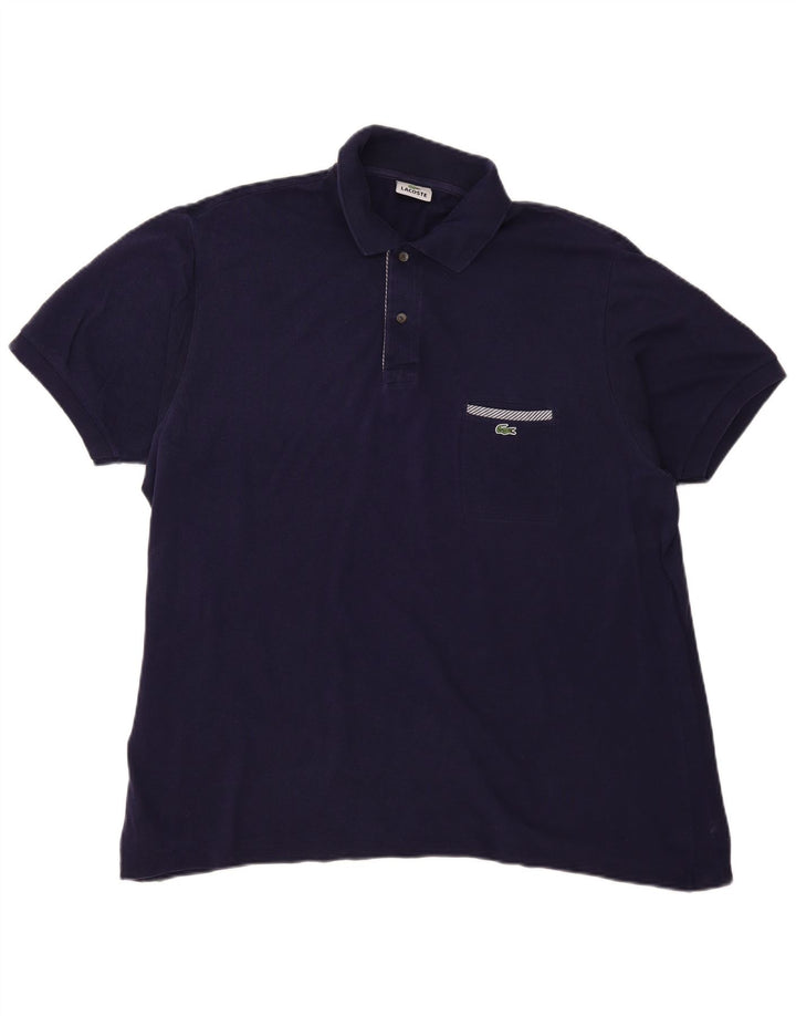 Ανδρικό μπλουζάκι πόλο LACOSTE 7 2XL Βαμβακερό Navy Blue