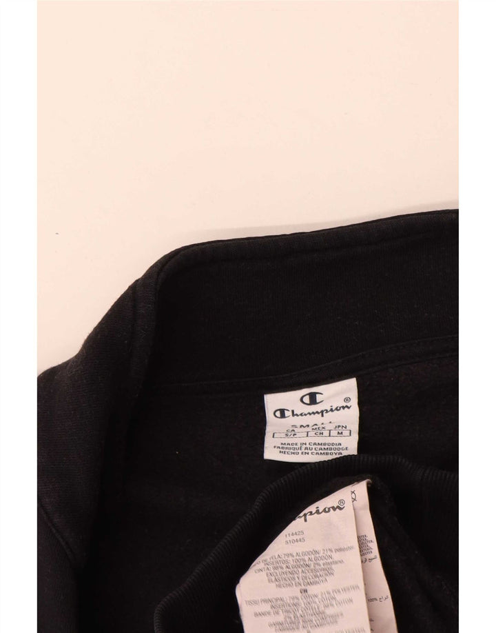 Champion Womens Oversized γραφικό φούτερ Jumper UK 10 Small Black