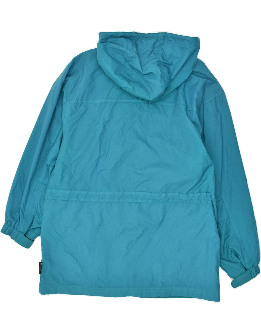 VINTAGE Mens Hooded Rain Jacket UK 38 Medium Blue Vintage Vintage and Second-Hand Vintage from Messina Hembry 