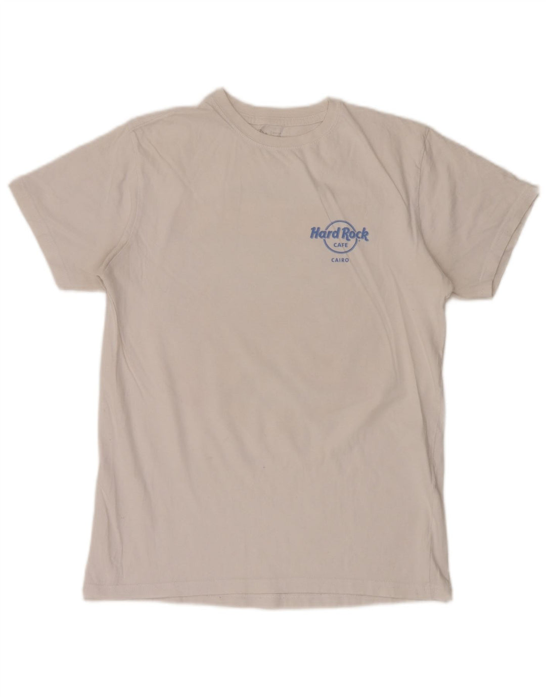 Hard Rock Cafe Ανδρικό T-Shirt Cairo Graphic Top Μεσαίο λευκό βαμβακερό