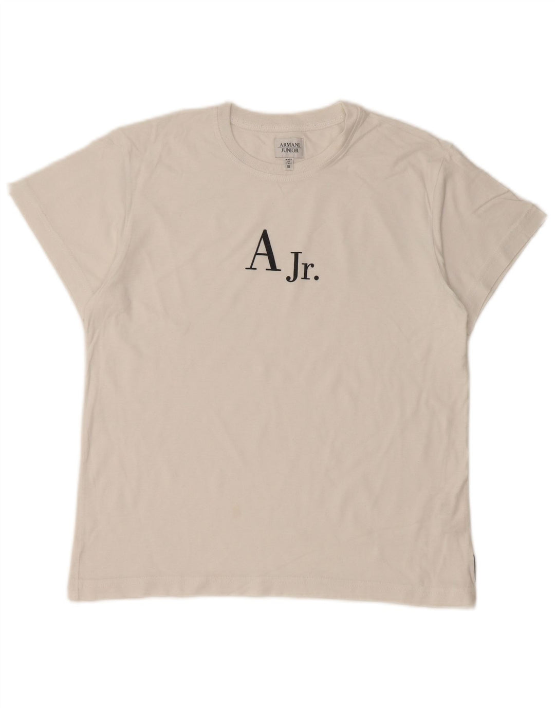 ARMANI JUNIOR Γραφικό μπλουζάκι για αγόρια 11-12 ετών λευκό βαμβακερό