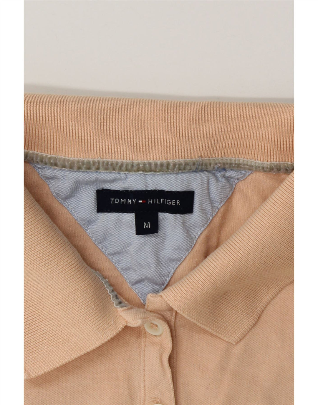 Tommy Hilfiger γυναικείο μπλουζάκι πόλο UK 12 Medium Orange