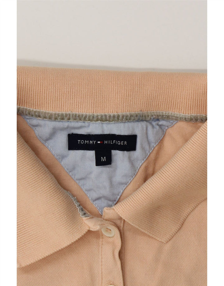 Tommy Hilfiger γυναικείο μπλουζάκι πόλο UK 12 Medium Orange