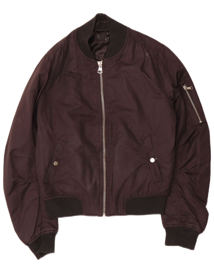 Topshop Γυναικείο Bomber Jacket UK 8 Small Black Polyester