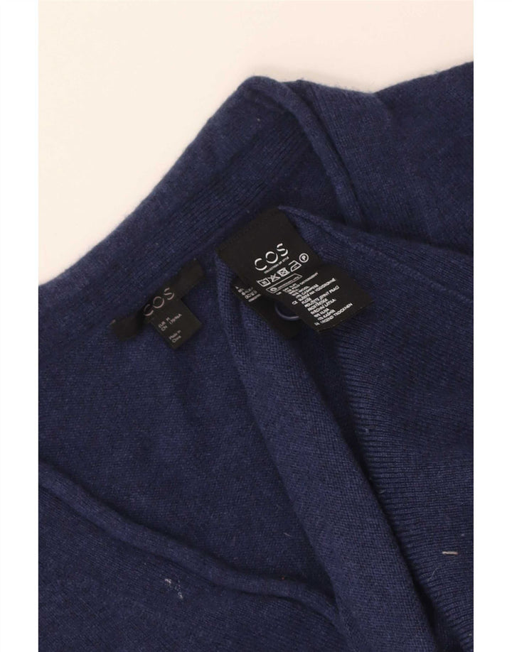 Cos Γυναικείο πουλόβερ UK 14 Medium Navy Blue Wool