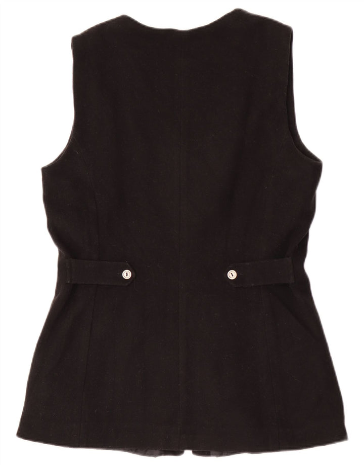 Vintage Γυναικείο Gilet EU 36 Μικρό Μαύρο Ακρυλικό