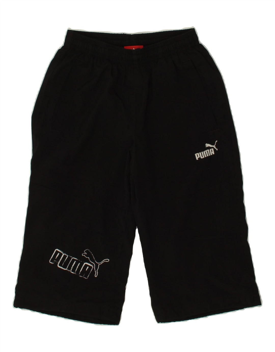 PUMA Boys Graphic Bermuda Sport Shorts 9-10 Years  Black Vintage Puma and Second-Hand Puma from Messina Hembry 