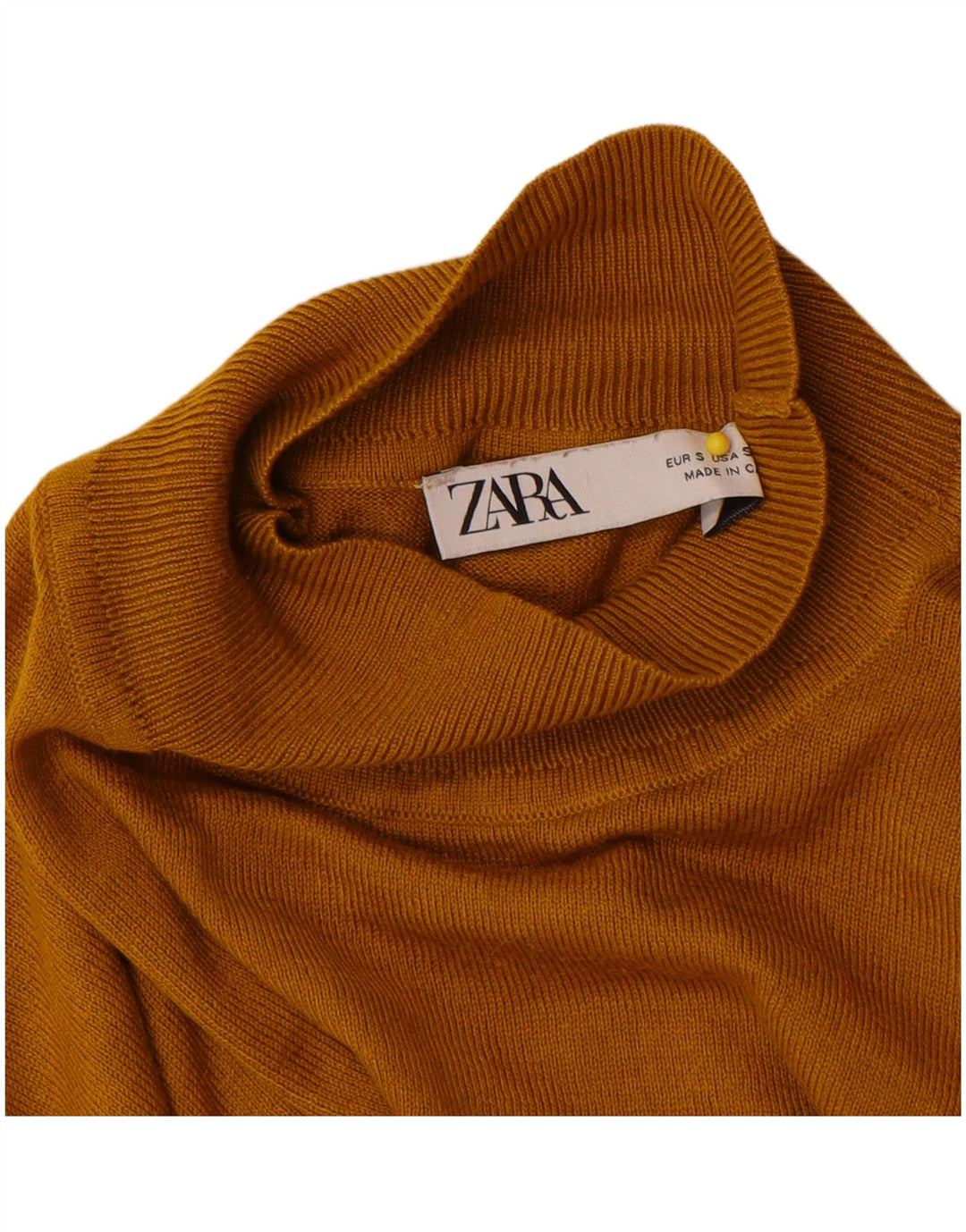 Zara Γυναικείο πουλόβερ με λαιμό χελώνα UK 10 Small Beige