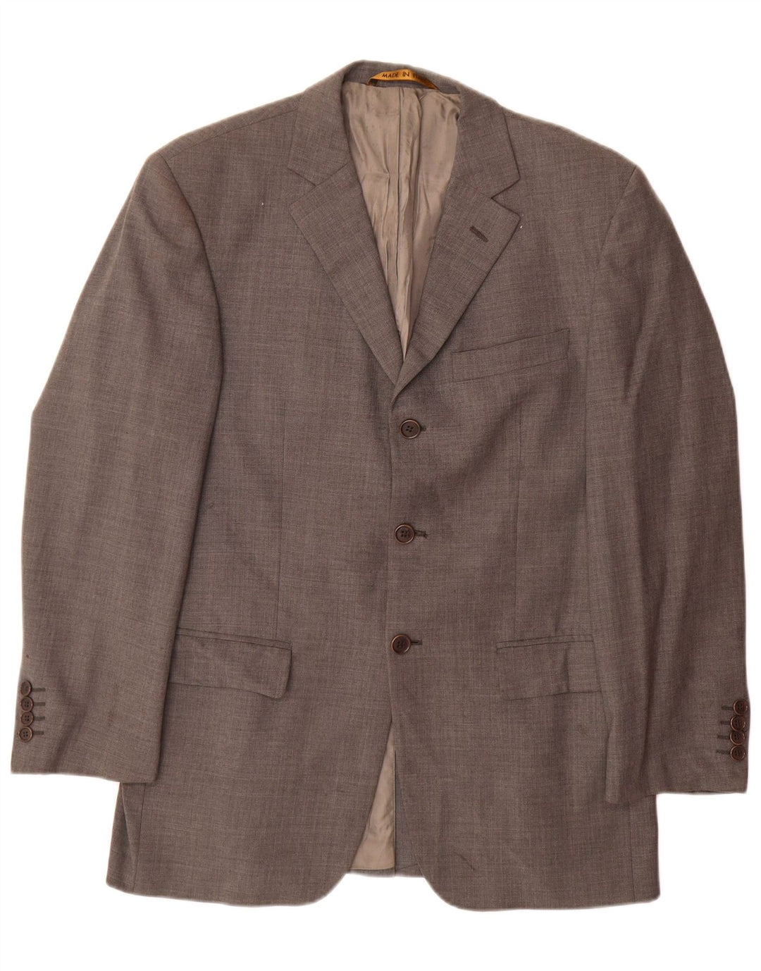 Marks & Spencer Ανδρικό σακάκι με 3 κουμπιά σακάκι UK 38 Medium Grey New Wool