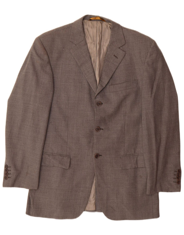 Marks & Spencer Ανδρικό σακάκι με 3 κουμπιά σακάκι UK 38 Medium Grey New Wool