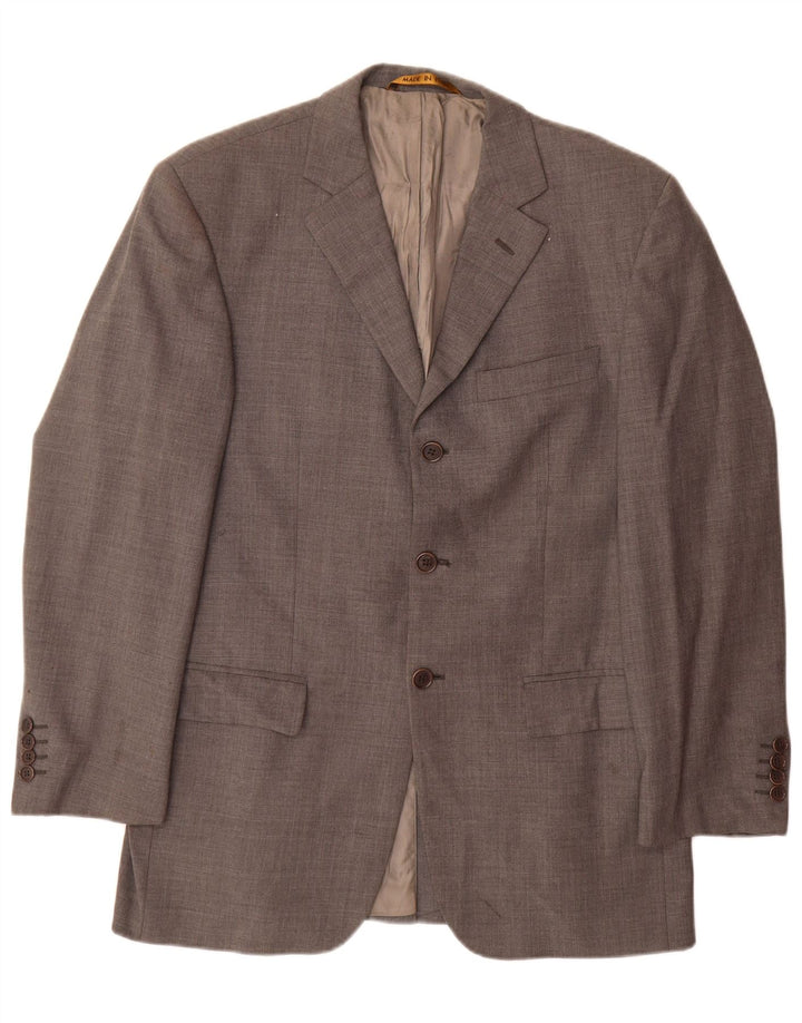 Marks & Spencer Ανδρικό σακάκι με 3 κουμπιά σακάκι UK 38 Medium Grey New Wool