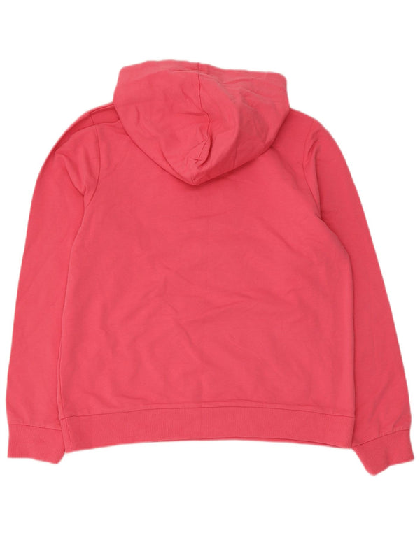 Fila Γυναικείο Γραφικό Hoodie Jumper UK 14 Medium Pink Βαμβακερό