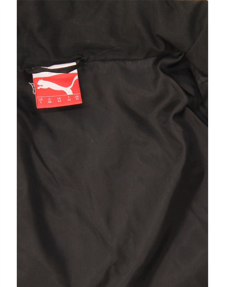 PUMA Womens Padded Jacket UK 14 Large Black Vintage Puma and Second-Hand Puma from Messina Hembry 