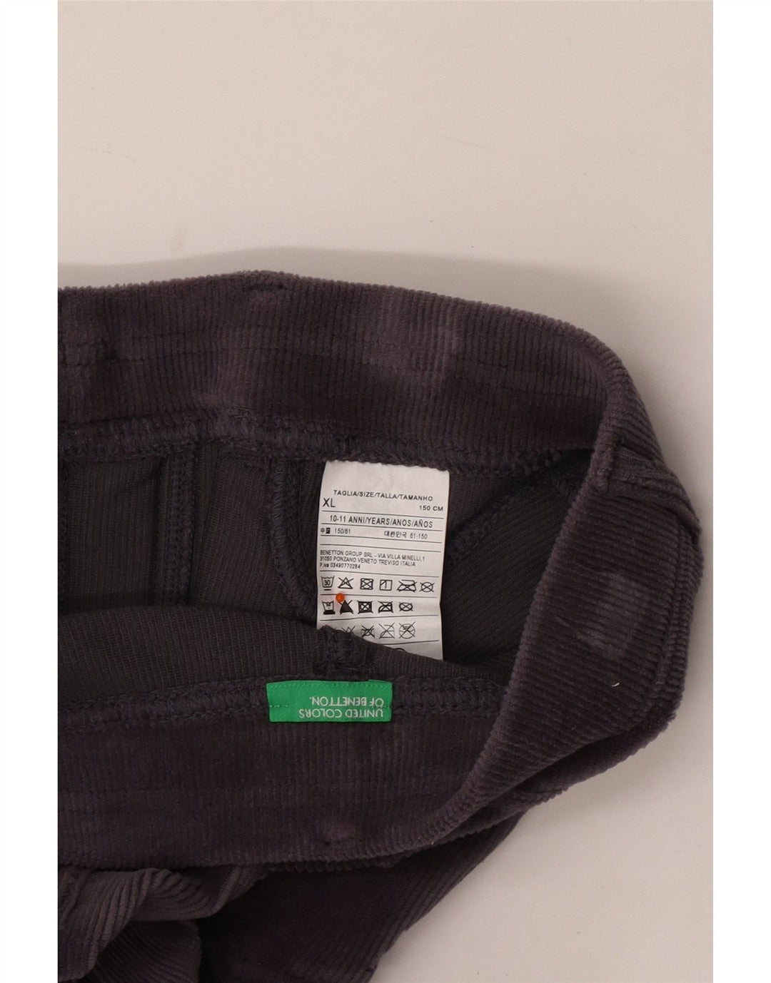 BENETTON Κοριτσίστικα Skinny Corduroy Παντελόνι 10-11 ετών XL W25 L26 Purple