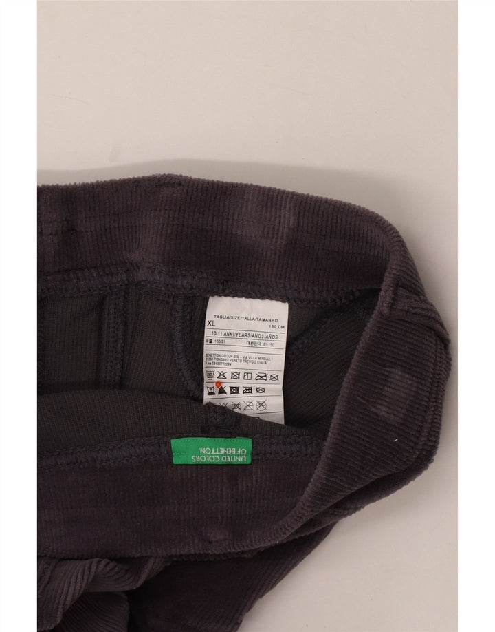 BENETTON Κοριτσίστικα Skinny Corduroy Παντελόνι 10-11 ετών XL W25 L26 Purple