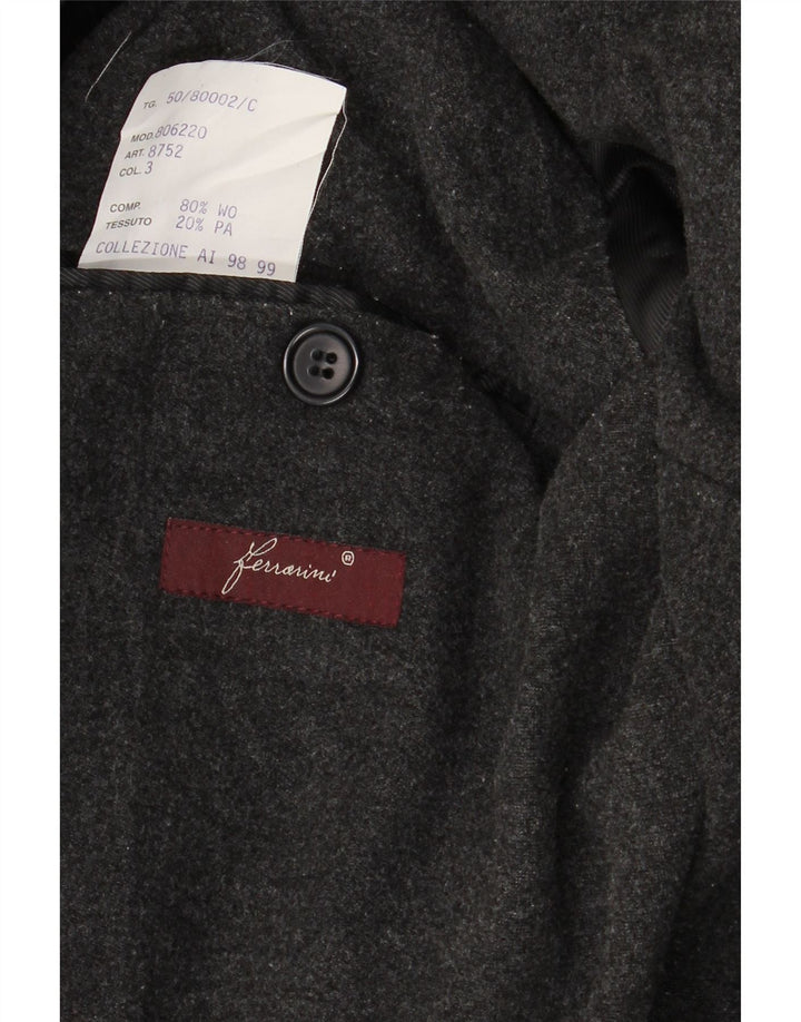 VINTAGE Ανδρικό Παλτό με διπλό στήθος IT 50 Large Navy Blue Wool