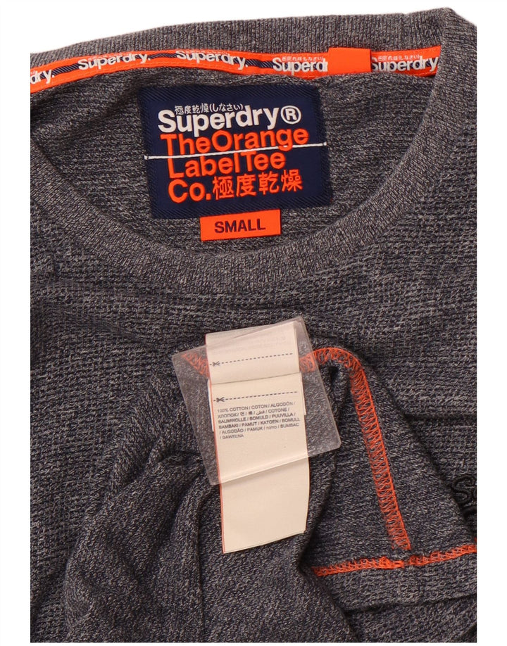 Ανδρικό μπλουζάκι SUPERDRY, μακρυμάνικο, βαμβακερό σε μπλε ναυτικό