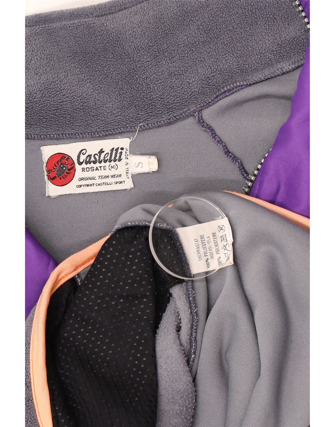 Ανδρική φόρμα Castelli Top Jacket Small Purple Colourblock Polyester