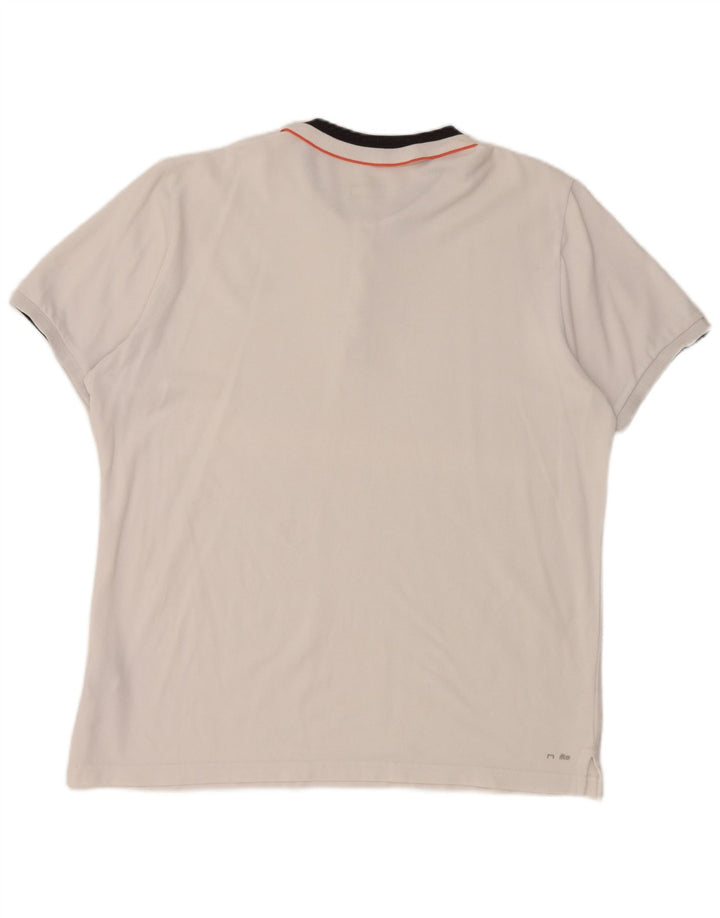 Ανδρικό πουκάμισο Adidas Climalite Polo XL Λευκό βαμβακερό
