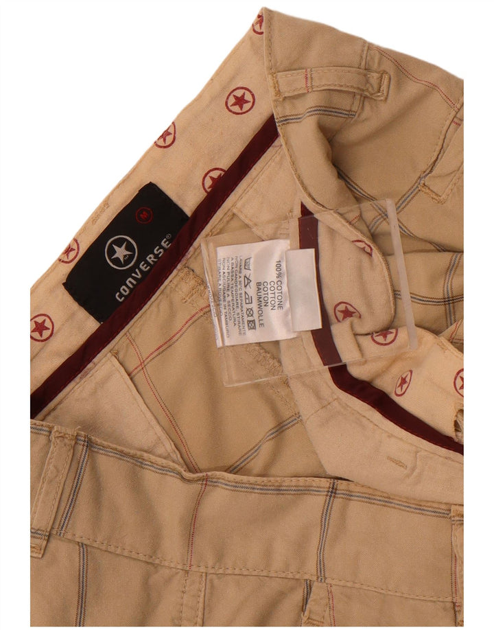 Ανδρικό σορτς chino Converse μεσαίο W32 Beige βαμβακερό