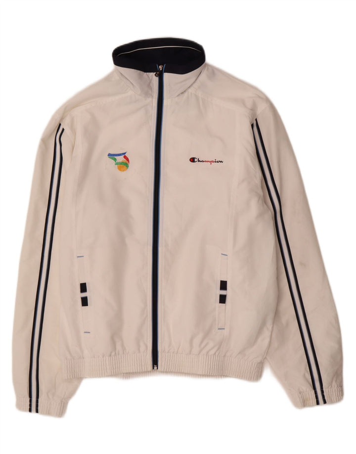 Ανδρική αθλητική φόρμα Champion Top Jacket Μεσαίο λευκό πολυεστέρα
