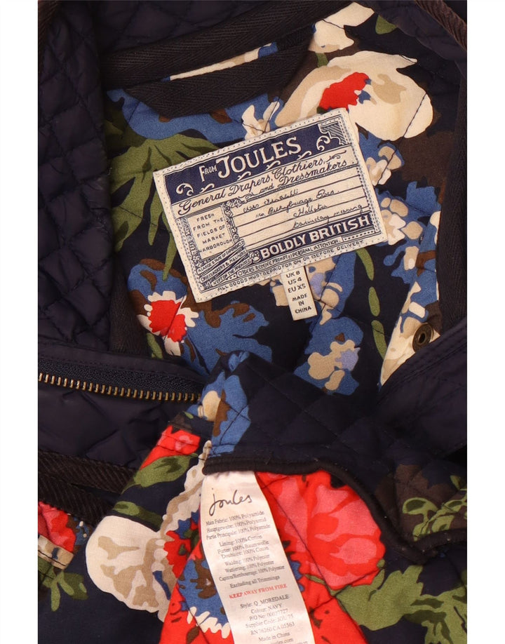 Joules Γυναικείο Καπιτονέ μπουφάν UK 8 Small Navy Blue Polyamide