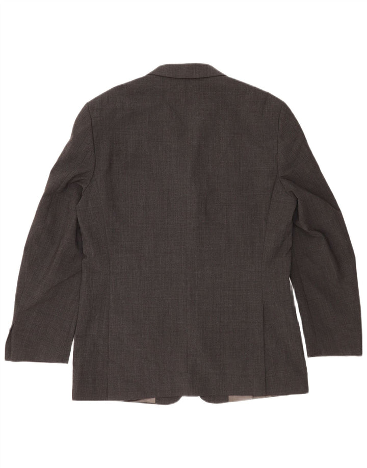 Zara Ανδρικό σακάκι σακάκι με 3 κουμπιά UK 40 Large Grey Wool
