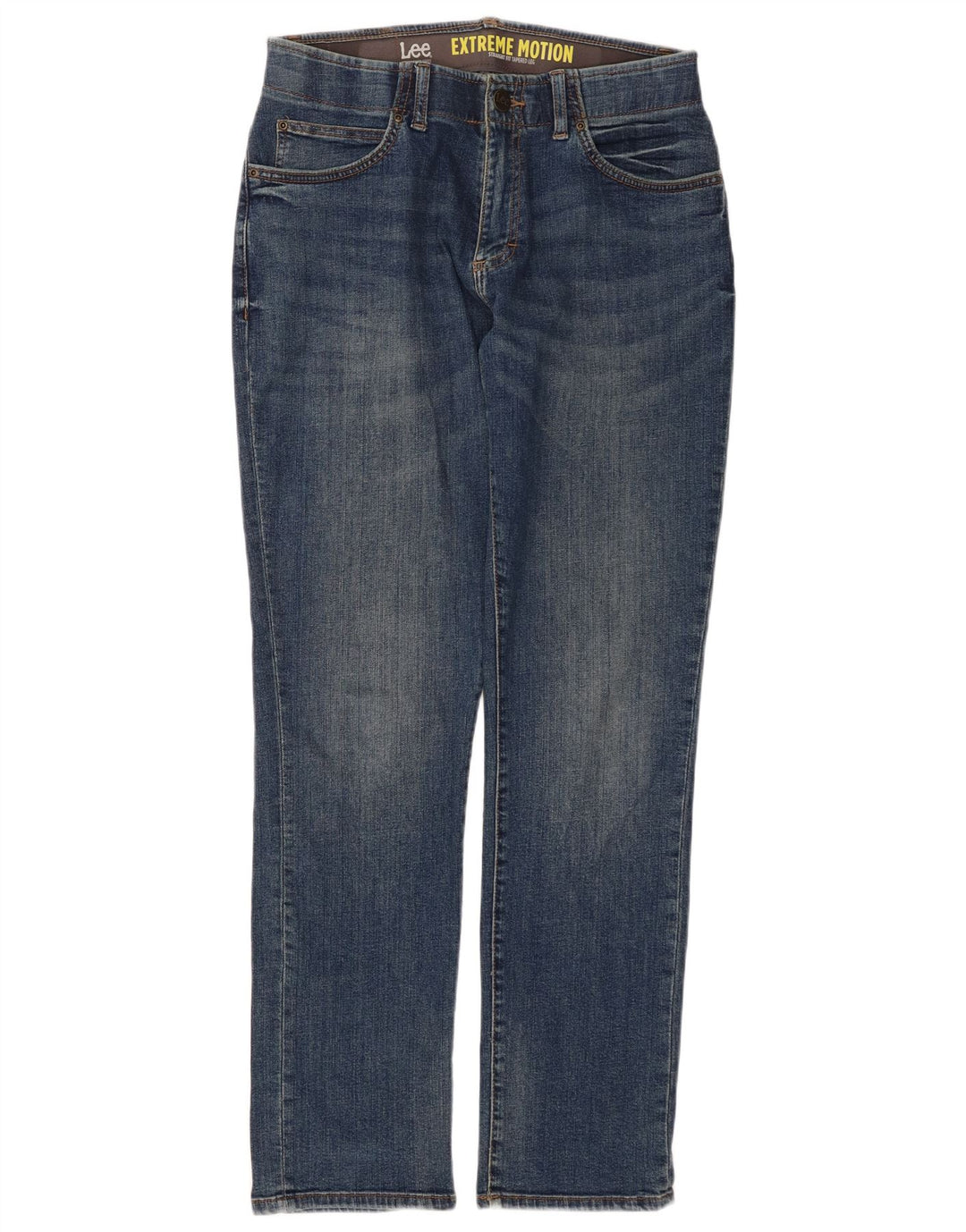 LEE Γυναικείο Extreme Motion Straight Tapered Jeans W32 L32 Μπλε βαμβακερό