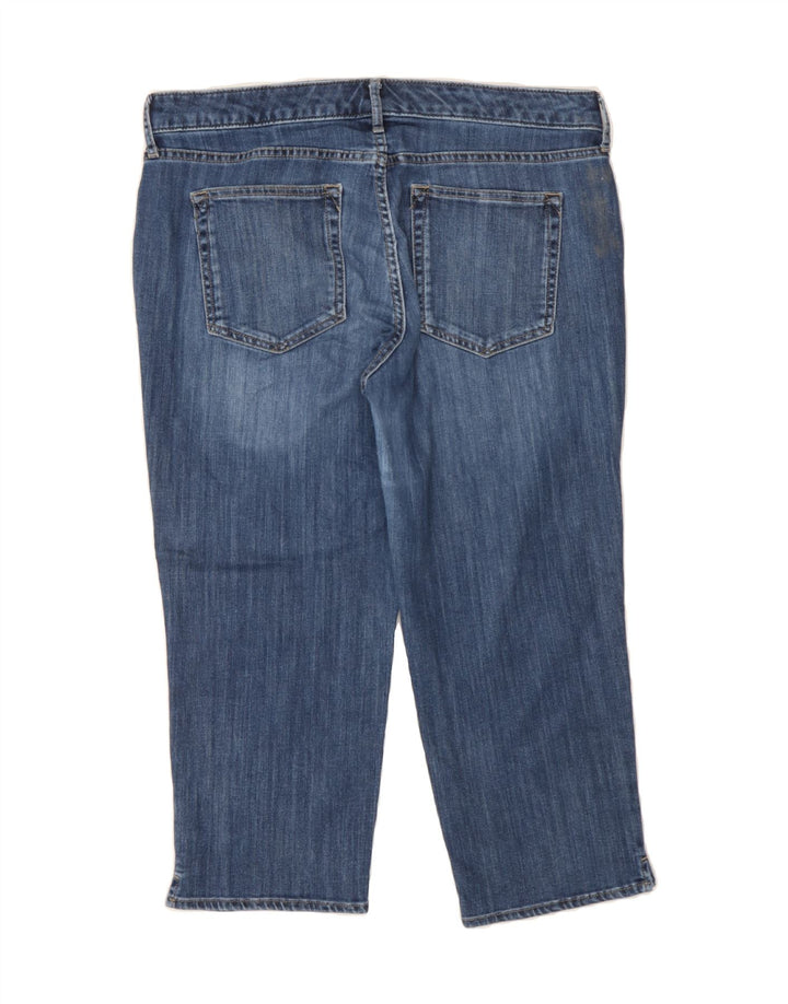 EDDIE BAUER Womens Curvy Cropped Jeans US 12 Large W34 L22 Blue Vintage Eddie Bauer and Second-Hand Eddie Bauer from Messina Hembry 