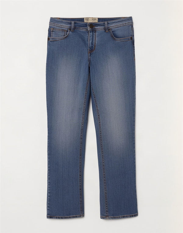 Fat Face Γυναικείο Cropped Jeans UK 8 Small W28 L23 Blue Cotton