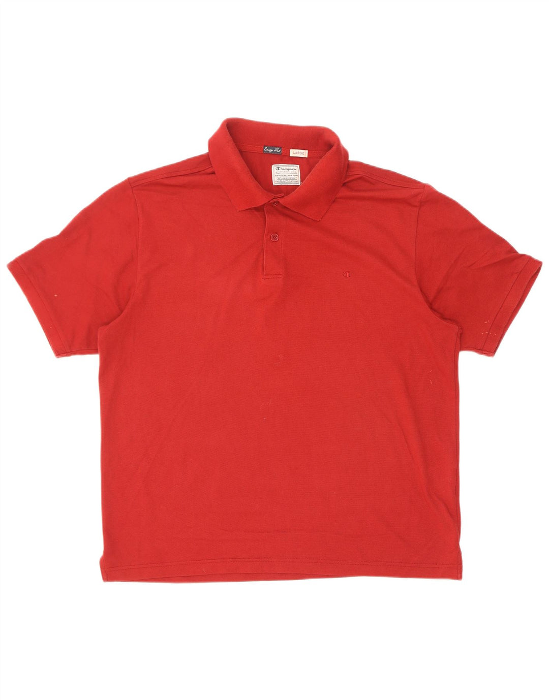 Ανδρικό μπλουζάκι πόλο Champion Easy Fit, μεγάλο κόκκινο βαμβακερό