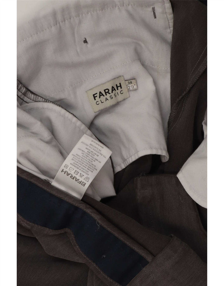 Ανδρικό παντελόνι Farah Classic Fit Suit W38 L29 Grey Polyester