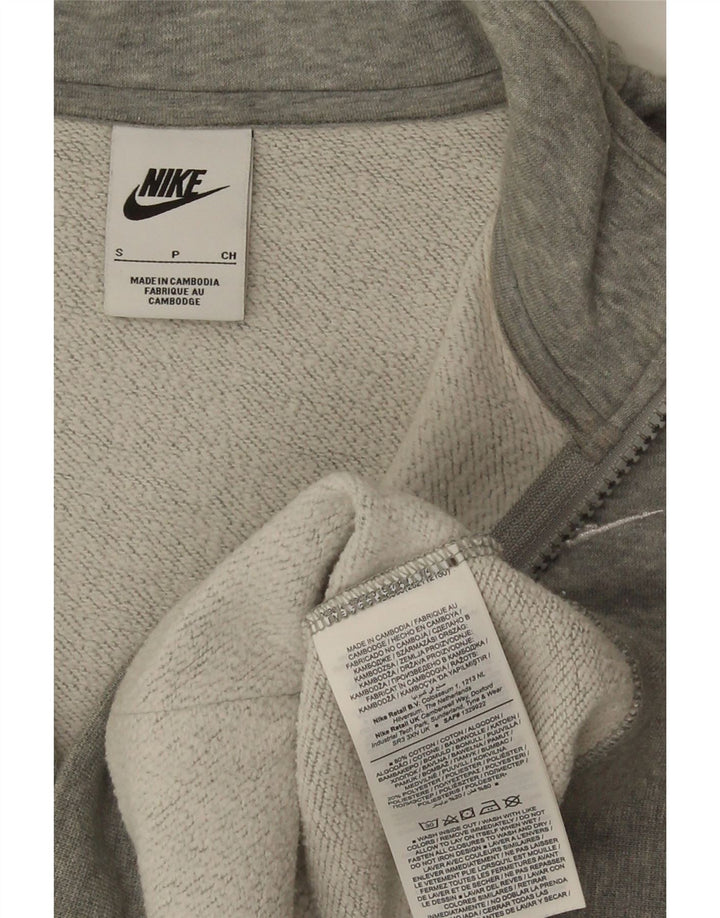 Nike γυναικεία φούτερ με φερμουάρ με λαιμόκοψη Jumper UK 10 Small Grey Flecked
