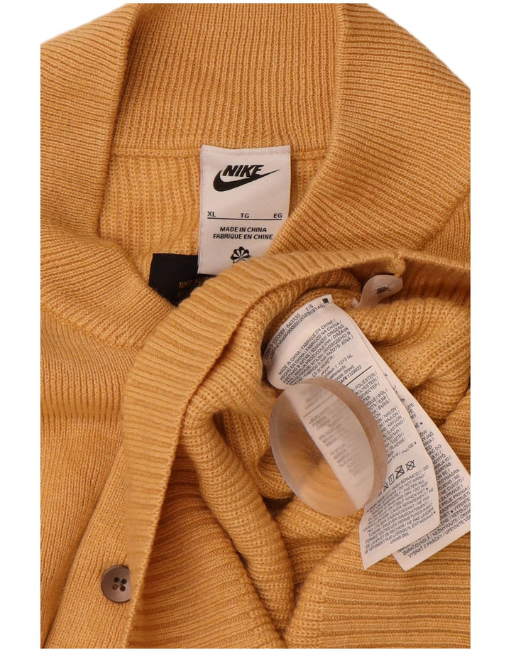 Ανδρικό πουλόβερ NIKE με λαιμό και λαιμό XL Μπεζ πολυεστέρας
