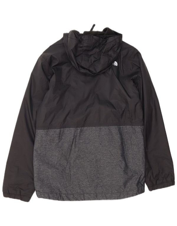 The North Face Boys Windbreaker Jacket 14-15 Years XL Black Colourblock