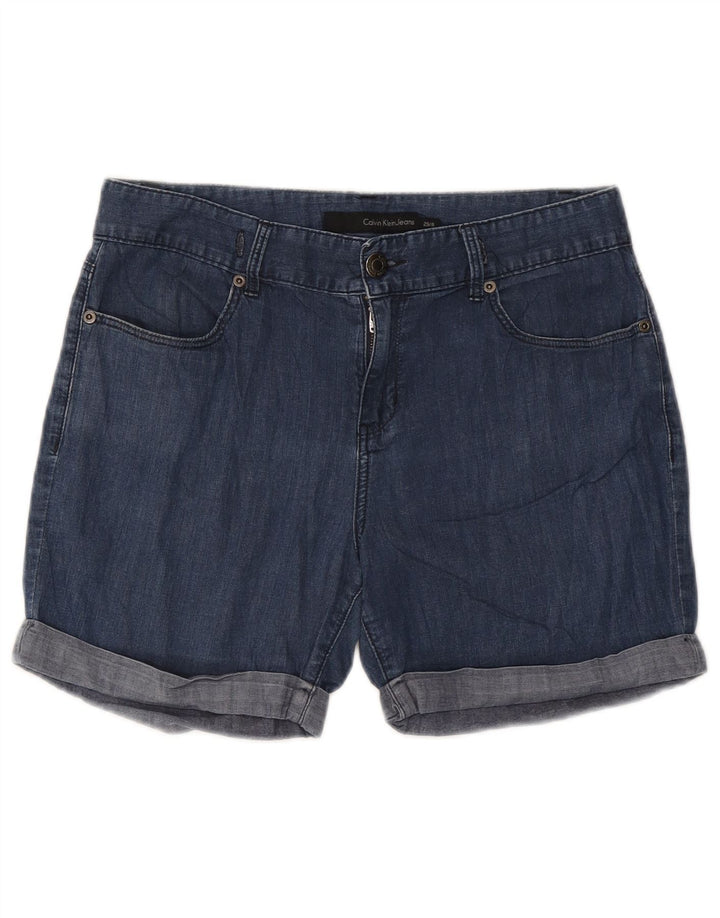 Γυναικείο τζιν σορτς Calvin Klein Jeans US 8 Medium W29 Μπλε βαμβακερό