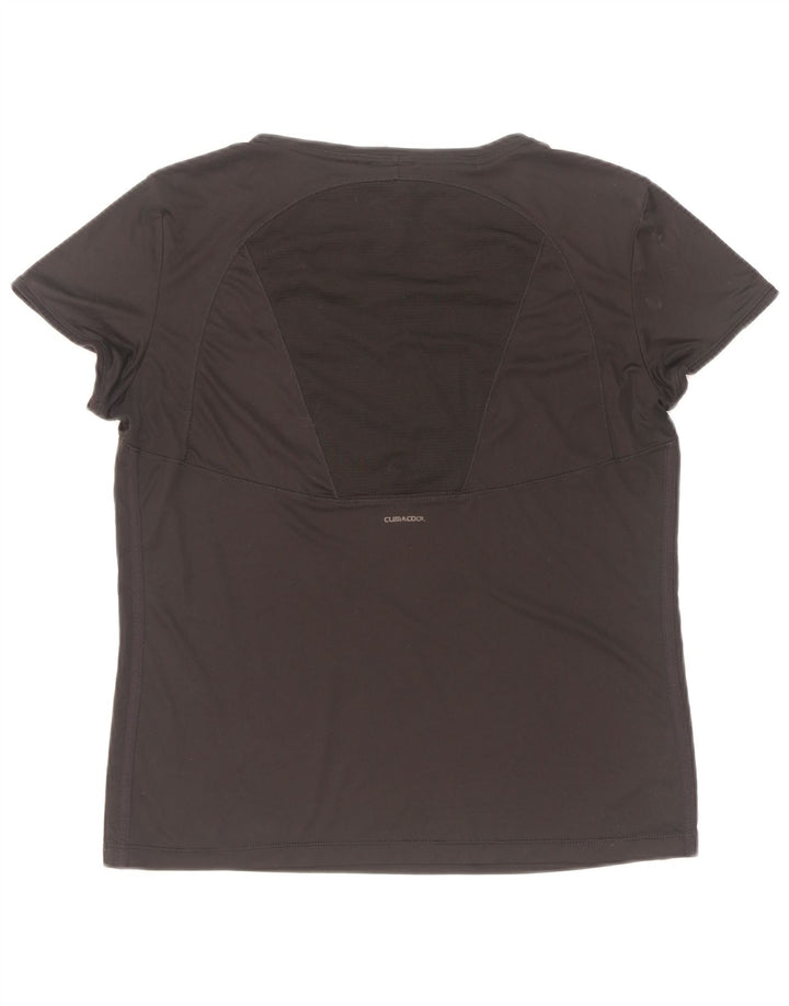 Adidas Γυναικείο T-Shirt Climacool Top UK 16 μεγάλο μαύρο πολυεστέρα