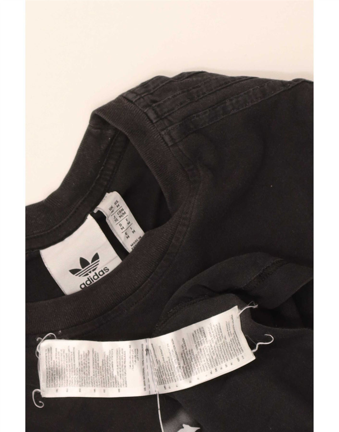 Ανδρικό γραφικό τοπ Adidas μακρυμάνικο μεσαίο μαύρο βαμβακερό