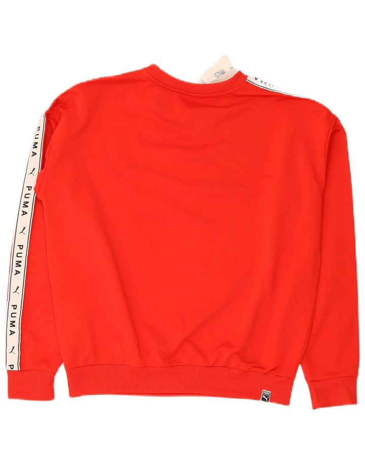 Γυναικείο γραφικό φούτερ Puma Jumper UK 12 Medium Red Colourblock