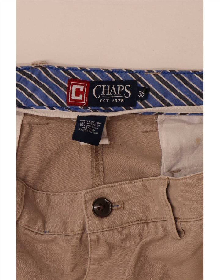 Chaps Ανδρικό σορτς Cargo W36 Μεγάλο Μπεζ βαμβακερό