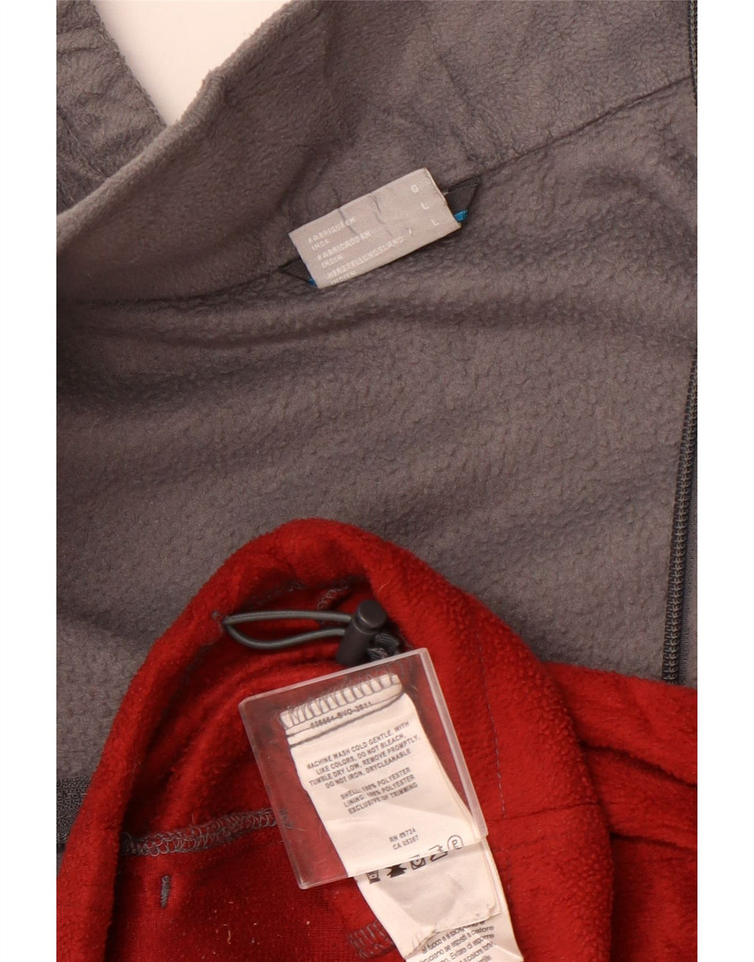 COLUMBIA Ανδρικό Fleece Jacket UK 40 Large Red Colourblock Πολυεστέρας