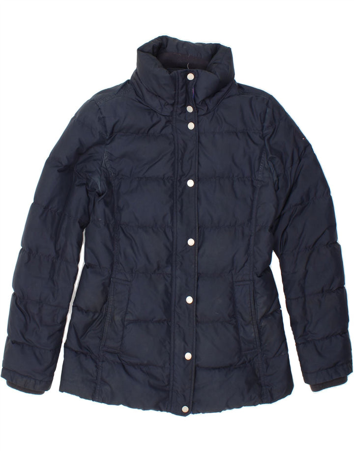 TOMMY HILFIGER Womens Padded Jacket UK 10 Small Navy Blue Polyamide Vintage Tommy Hilfiger and Second-Hand Tommy Hilfiger from Messina Hembry 