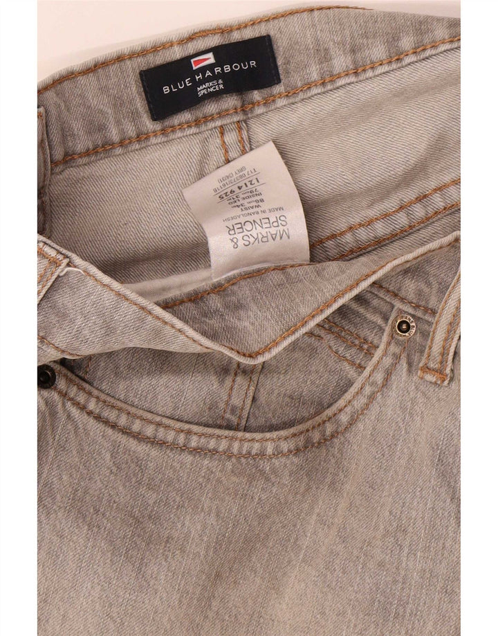 Ανδρικό τζιν Marks & Spencer Blue Harbor Straight W34 L31 Γκρι βαμβακερό