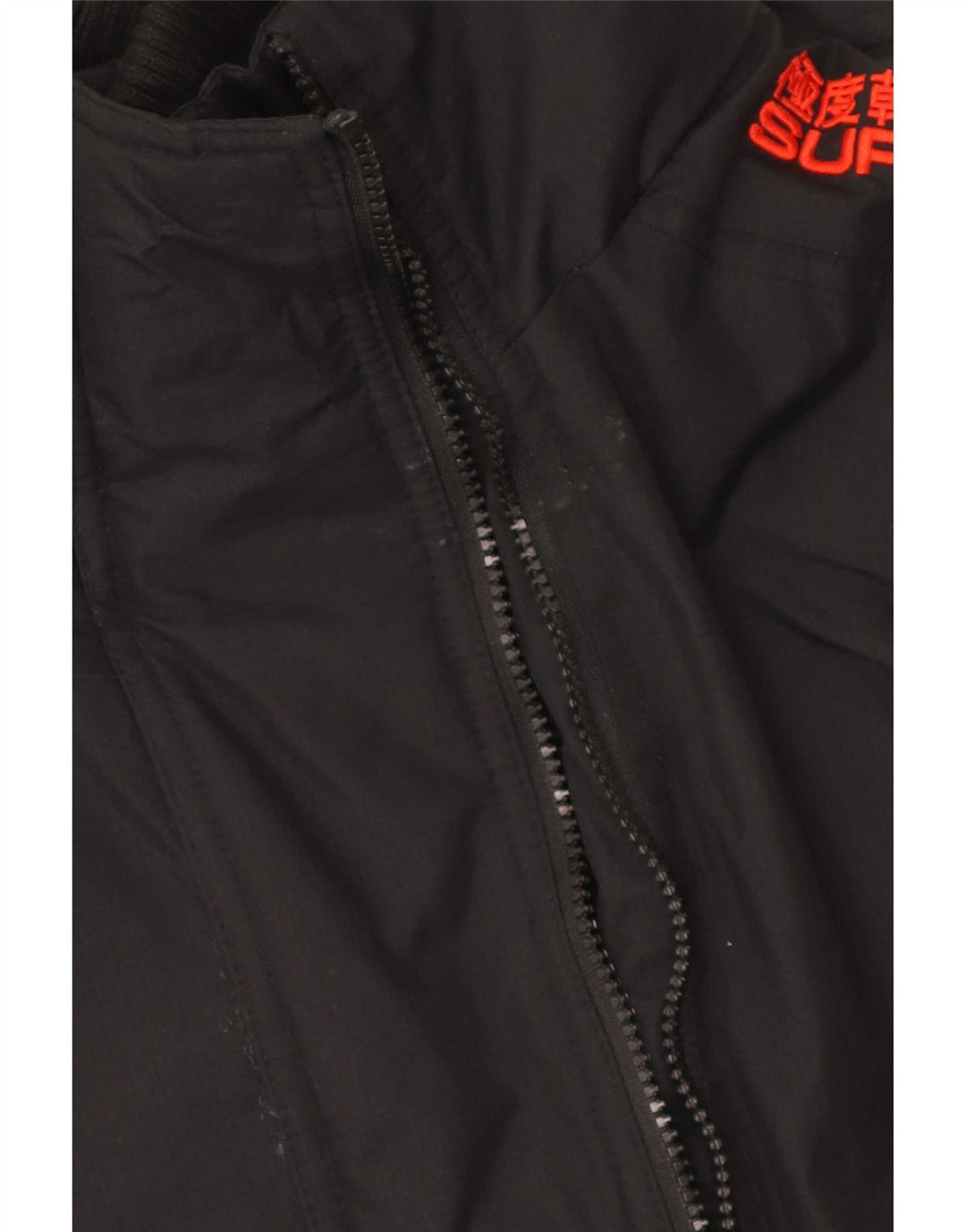 Superdry Γυναικείο Μπουφάν Windbreaker UK 18 XL Μαύρο νάιλον