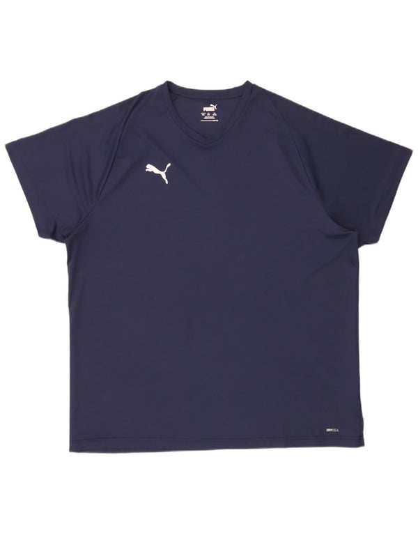 Puma Ανδρικό T-Shirt Top 3XL Navy Blue Polyester