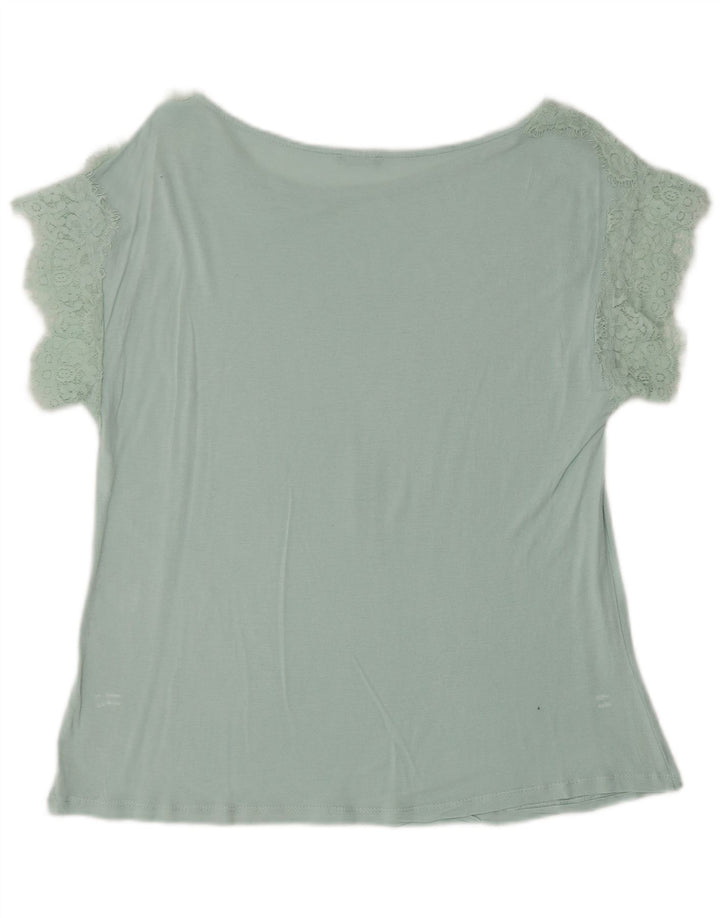 BENETTON Γυναικεία Μπλούζα Τοπ UK 14 Medium Green
