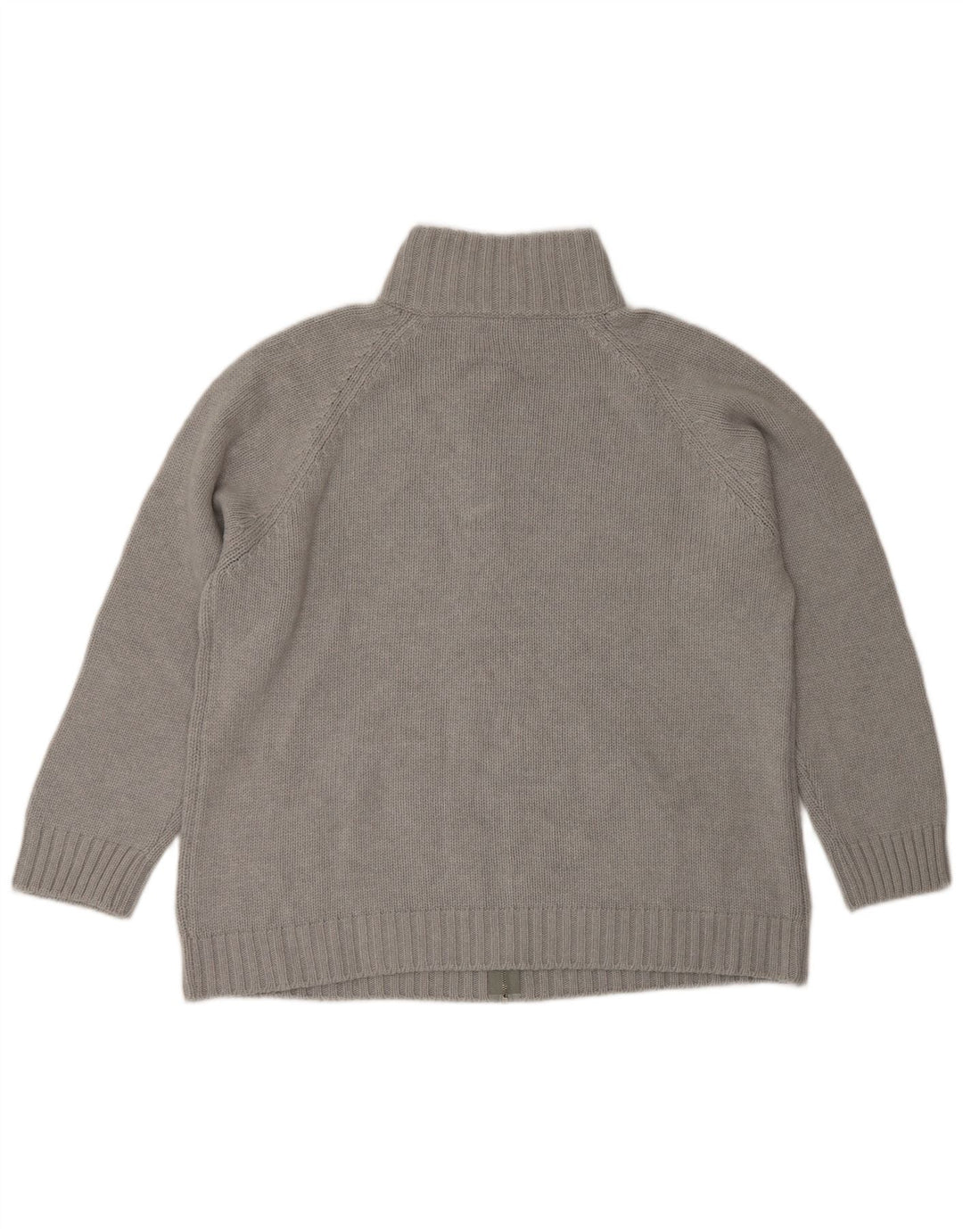 BENETTON Γυναικείο πουλόβερ ζακέτα UK 14 Medium Grey