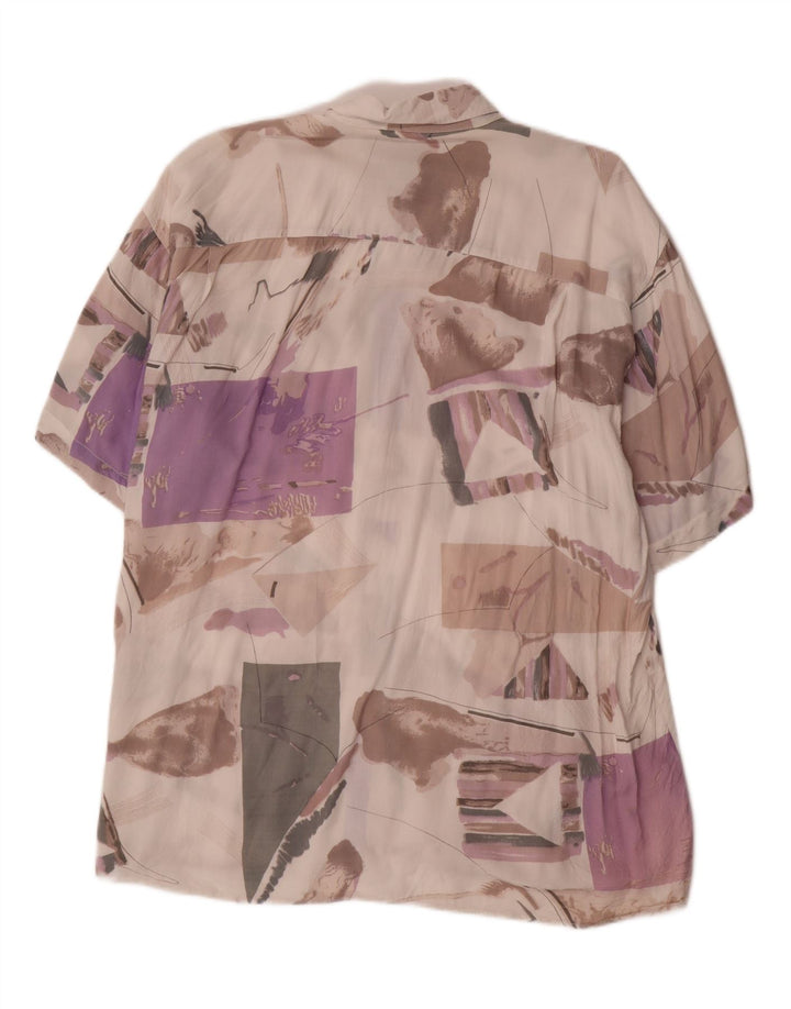 Ανδρικό πουκάμισο VINTAGE Abstract Pattern Μέγεθος 43/44 XL Πολύχρωμο