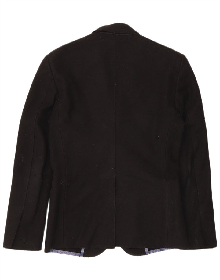 Στολή National Mens Blazer Jacket IT 44 XS Black Wool